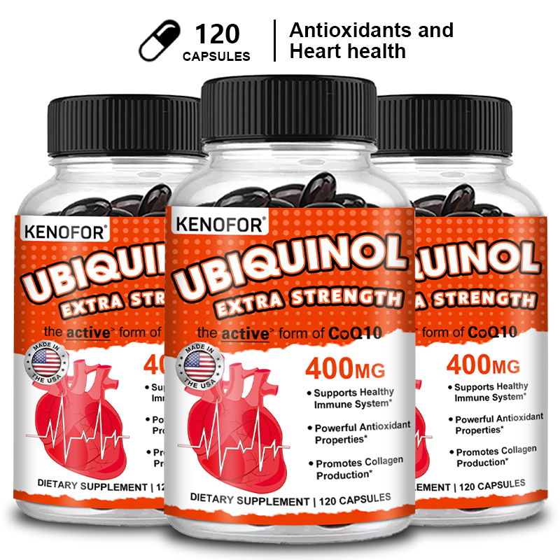 Coq10 Ubiquinol Softgel - KENOFOR Ubiquinol CoQ10 400 mg Softgel-Antioxidans