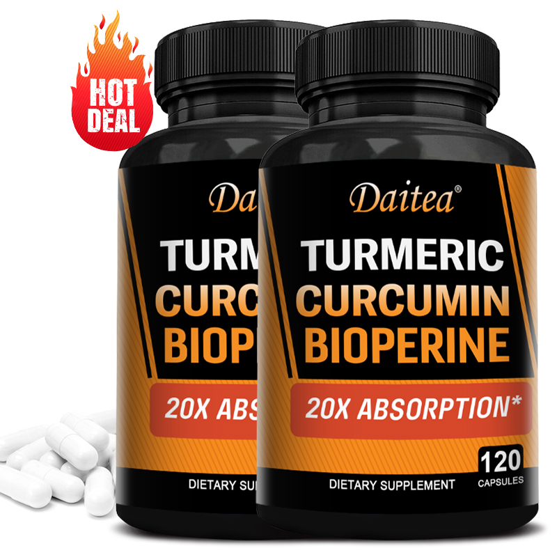 Turmeric Curcumin Capsule - Kurkuma-Curcumin-Kapseln 2500mg mit 95% Curcuminoiden &