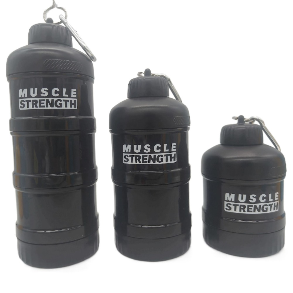 Nutrition And Fitness - 1/2/3-Schicht tragbare Protein pulver box mit