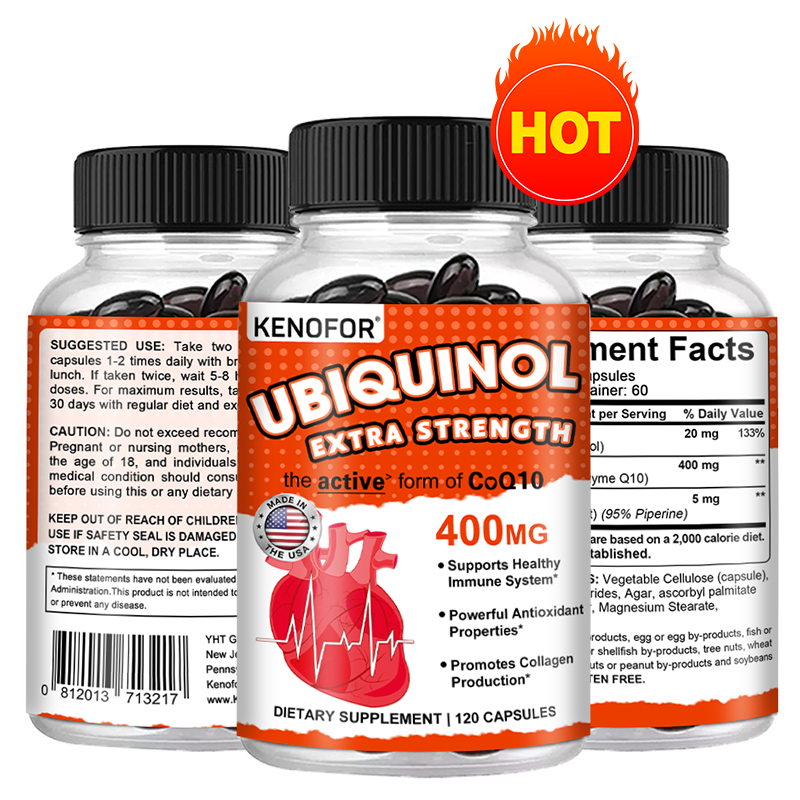 Coq10 Ubiquinol Softgel - Ubiquinol CoQ10 400 mg Kapseln, Superabsorption,