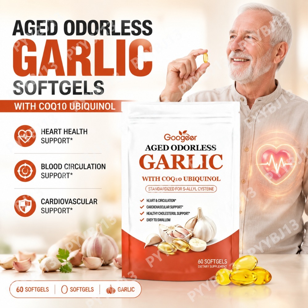 Coq10 Ubiquinol Softgel - Googeer Gereifter Geruchloser Knoblauchextrakt Softgels Tägliche