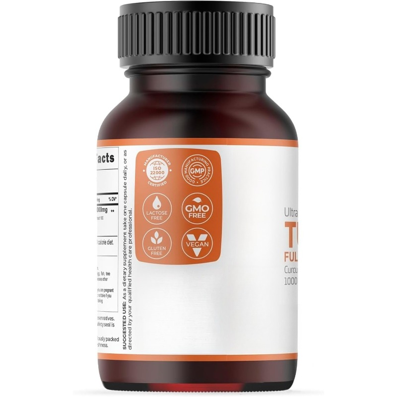 Kurkuma-Kapseln 1000mg mit 95% – Turmeric Curcumin Capsule Bewertung und Preis