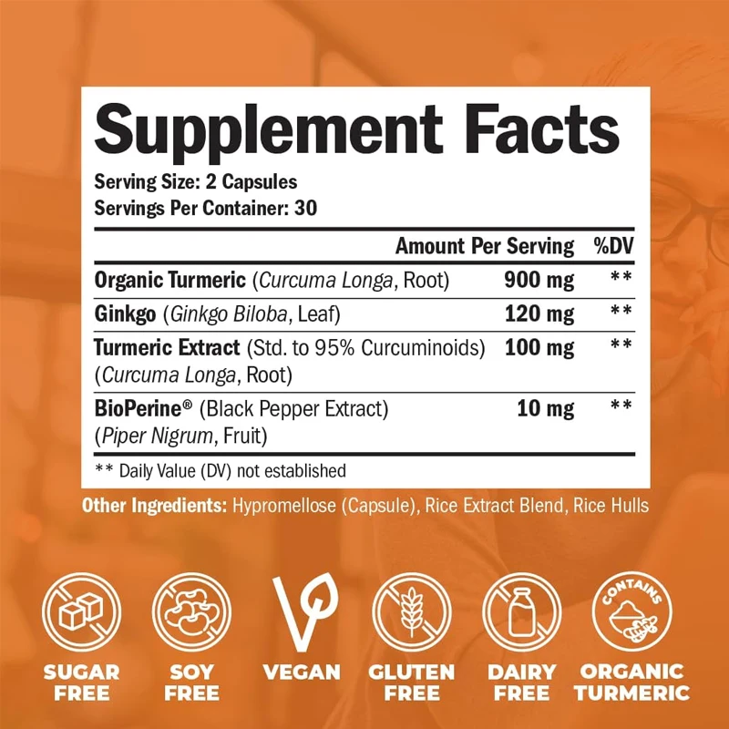 Bio-Kurkuma-Curcumin-Ergänzung – Turmeric Curcumin Capsule Bewertung und Preis