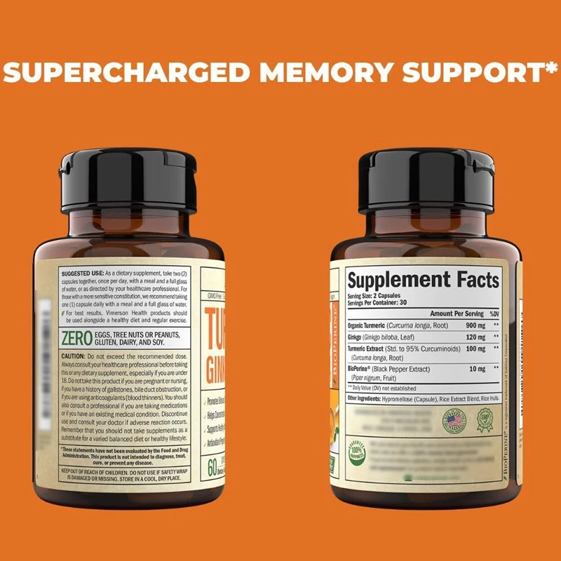 Bio-Kurkuma-Curcumin-Ergänzung – Turmeric Curcumin Capsule Bewertung und Preis