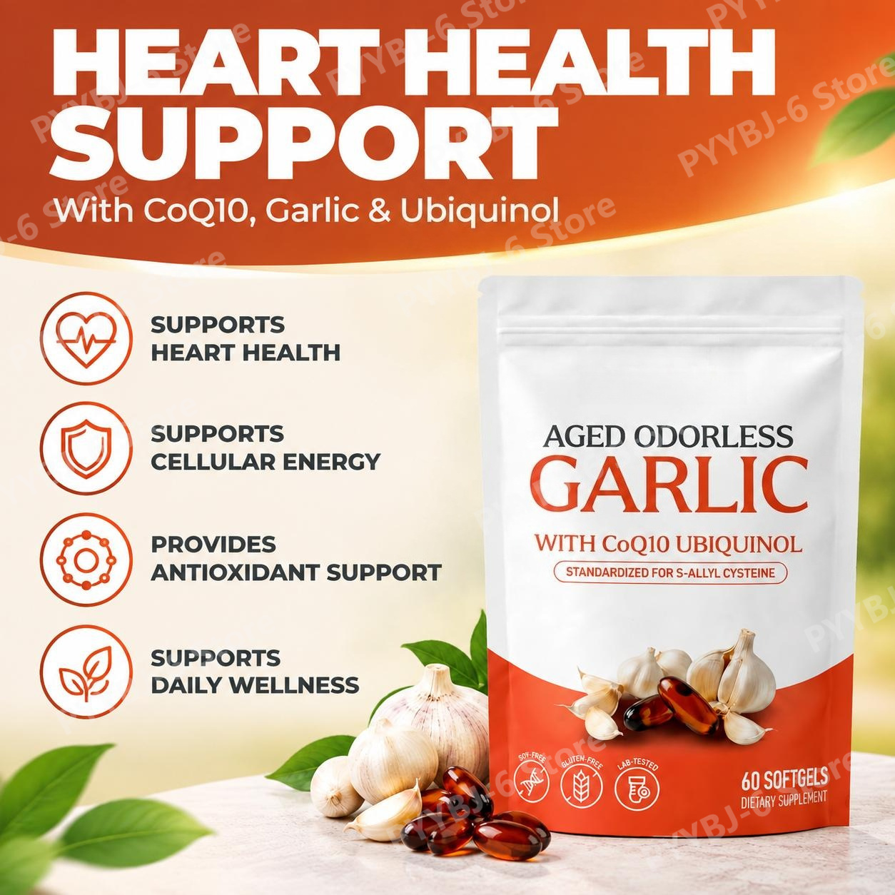 Geruchlose Knoblauch-Softgels  – Coq10 Ubiquinol Softgel Bewertung und Preis
