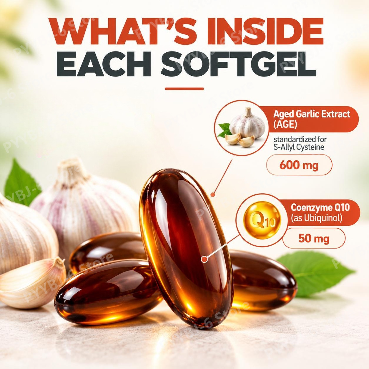 Geruchlose Knoblauch-Softgels  – Coq10 Ubiquinol Softgel Bewertung und Preis