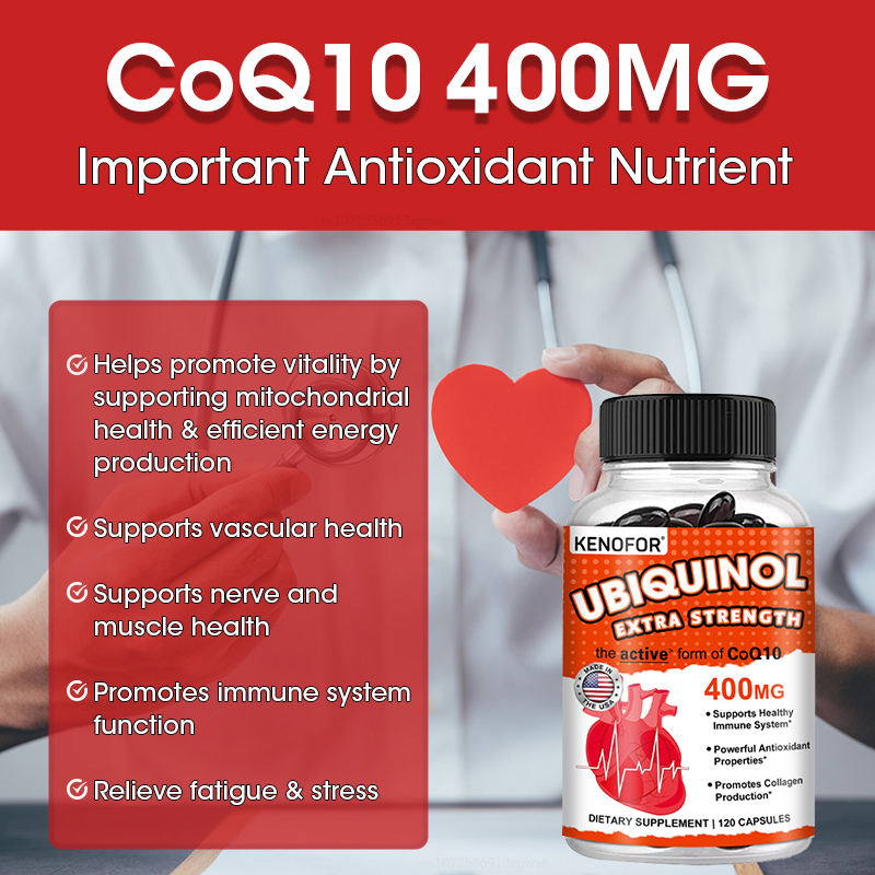 KENOFOR Ubiquinol CoQ10 400 mg – Coq10 Ubiquinol Softgel Bewertung und Preis
