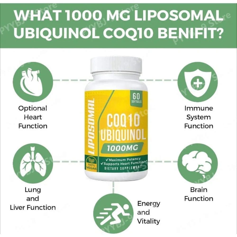 CoQ10 Ubiquinol 1000mg Vegane  – Coq10 Ubiquinol Softgel Bewertung und Preis