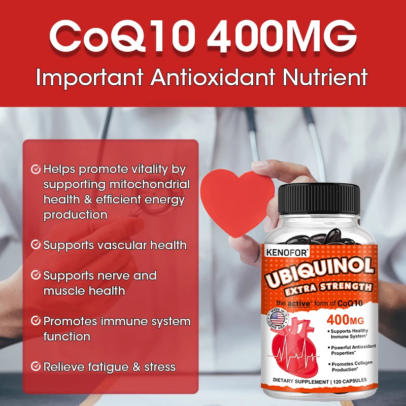 Ubiquinol CoQ10 400 mg Kapseln – Coq10 Ubiquinol Softgel Bewertung und Preis