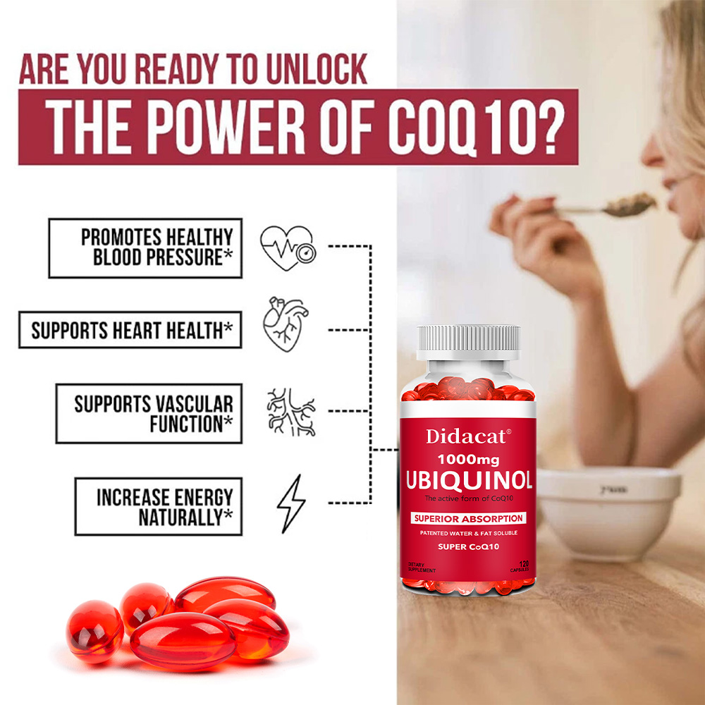 Ubiquinol CoQ10 1000mg Softgel – Coq10 Ubiquinol Softgel Bewertung und Preis