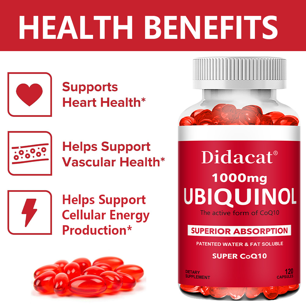 Ubiquinol CoQ10 1000mg Softgel – Coq10 Ubiquinol Softgel Bewertung und Preis