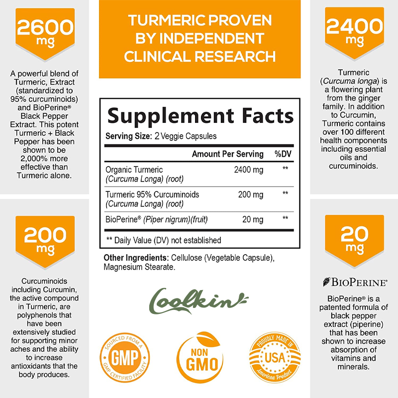 Curcumin-Kapseln, natürliche G – Turmeric Curcumin Capsule Bewertung und Preis